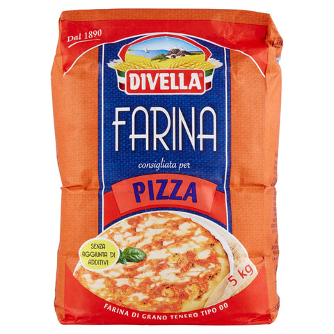 0 Kategorien Pizza Mehl DIVELLA - Weizenmehl- 5 kg Beutel - Farina di Grano Tenero Tipo 00 8005121200706