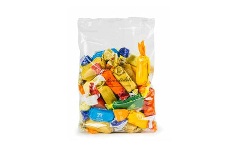 Brontedolci Brontoncini Torroncini Morbidi Assortiti alla Mandorla Weiches Nougat mit Mandel Verschiedene Sorten 250g Beutel