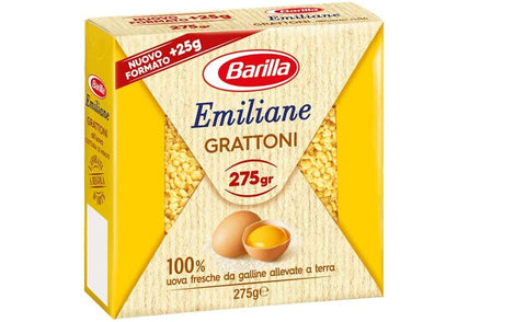 10x Barilla Pasta all'Uovo Emiliane Grattoni n° 116 Nudeln mit ei 275g
