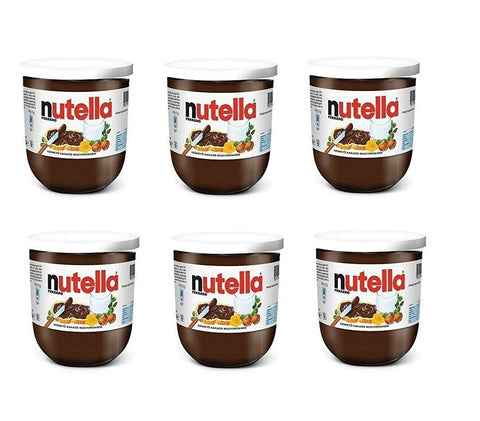 6x Ferrero Nutella Nuss Haselnuss Schokolade 200g Schokoaufstrich Brotaufstrich