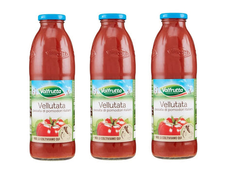 3x Valfrutta Passata di Pomodoro Vellutata Tomatenpüree Italienische Tomaten 700g