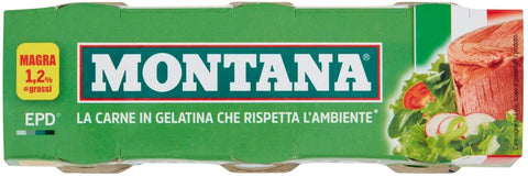 12x Montana carne classica Rindfleisch in Aspik dose 3x70g 100% Italienisch Fleisch