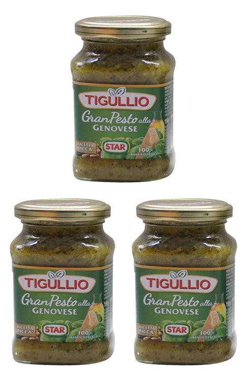 Tigullio: "Gran Pesto alla Genovese" Genovese Pesto – 190 ml (3 Stück)