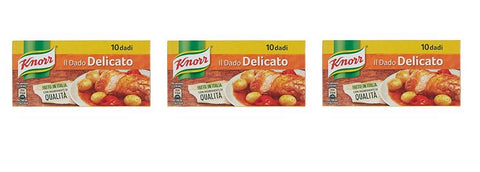 3x knorr Delicato dado brodo Suppenwürfel Brühe sanft reich an Geschmack 10 pz
