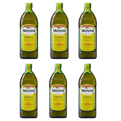 6x Monini Extra Natives Olivenöl 1L nativ olio extravergine di oliva Classico