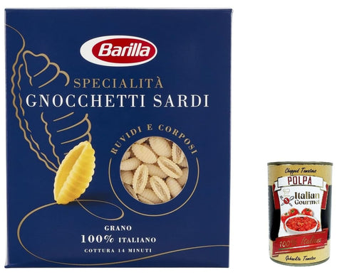 5x Pasta Specialità Gnocchetti sardi italienisch Nudeln 500 g pack + Italian Gourmet polpa 400g