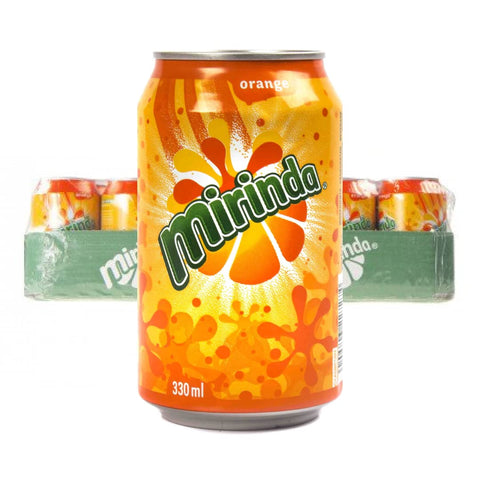 MIRINDA Orange 24x 330ml - kohlensäurehaltige Limonade mit frisch, fruchtigem Orangengeschmack!