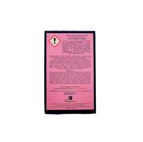 2x Felce Azzurra - Aria Di Casa, Ricarica Per Diffusore Elettrico, FIORI DI CILIEGIO & PEONIA 20ml Nachfüllpackung für elektrischen Diffusor SONDERANGEBOT
