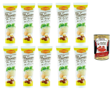 Zarotti-Maionese alle acciughe Sardellenmayonnaise 10x 100gr + Italian Gourmet polpa 400g