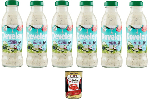 Salsa DRESSING TZATZIKI Sauce 6x 230ml+ Italian Gourmet polpa 400g