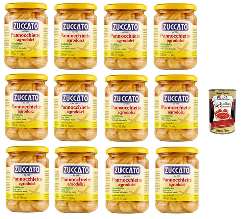 ZUCCATO-Pannocchiette di mais Maiskolben 12x 330gr + Italian Gourmet polpa 400g