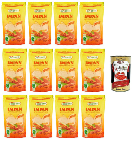 Ariosto Impan Impanatura con Uovo Impan-Panade mit Ei 12x230 g+ Italian Gourmet polpa 400g