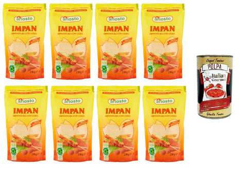 Ariosto Impan Impanatura con Uovo Impan-Panade mit Ei 8x230 g+ Italian Gourmet polpa 400g