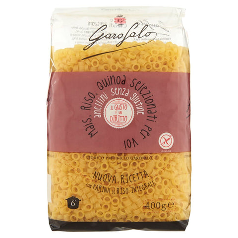 12x Anellini 400g senza Glutine Glutenfrei pasta nudeln + Italian Gourmet polpa 400g