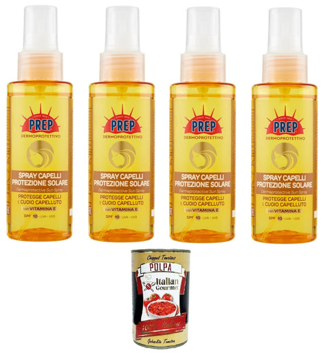 Prep Dermoprotective Haarspray Sonnenschutz SPF 10 4x100 ml+ Italian Gourmet polpa 400g
