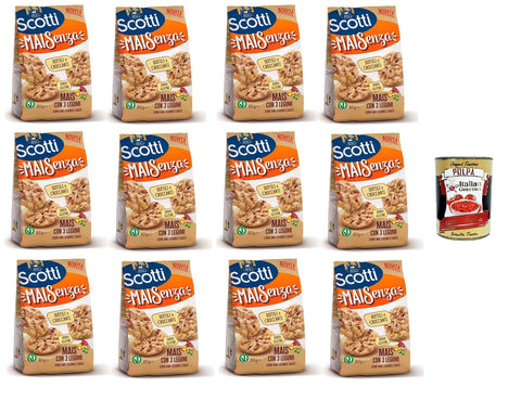 Riso Scotti Mai Senza Mais mit drei Hülsenfrüchten 12x 60gr + Italian Gourmet polpa 400g