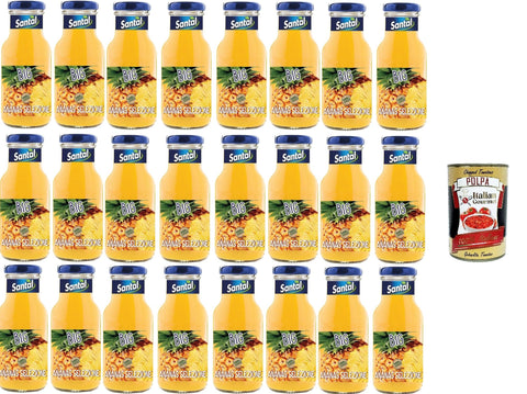 Santal Big Ananas Fruchtsaft mit Ananasgeschmack 24x 250ml + Italian Gourmet polpa 400g
