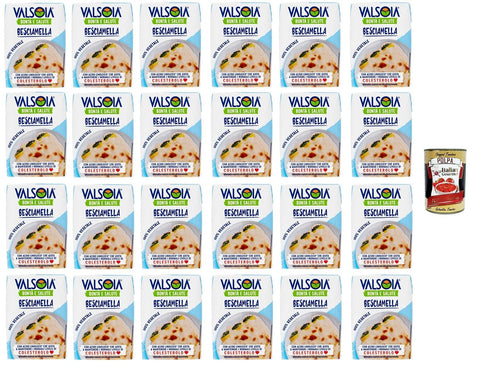 Valsoia- Güte und Gesundheit Besciamella Bechamel 24x200ml + Italian Gourmet polpa 400g