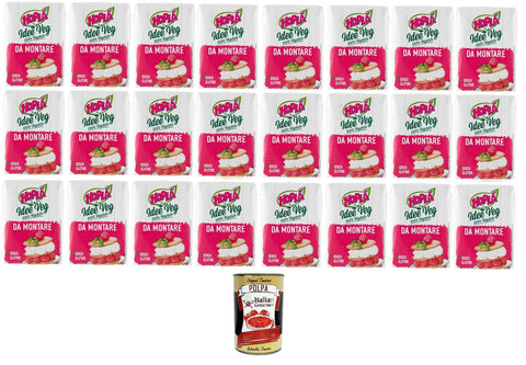 Hoplà Idee Veg 100 % pflanzliches Soja Zum Aufschlagen 24x 200ml+ Italian Gourmet polpa 400g