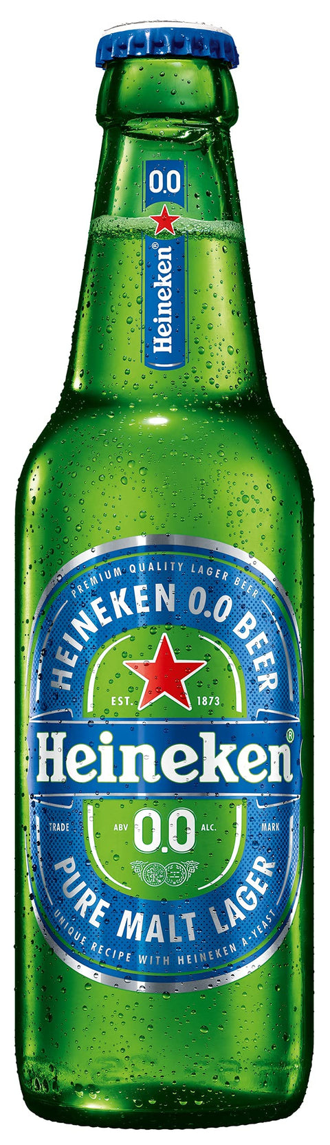 Heineken 0.0 Bier (4 x 6 x 0,33 l Flaschen) - Alkoholfreies Bier in Flaschen, 0% Alkoholgehalt, 100% natürliche Zutaten, sanft malziger Geschmack