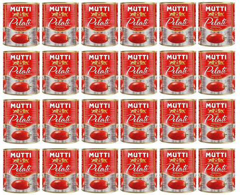 24x Mutti Pomodori Pelati Geschälte Tomaten 100 % italienische Tomaten 800g Dose Tomaten Sauce