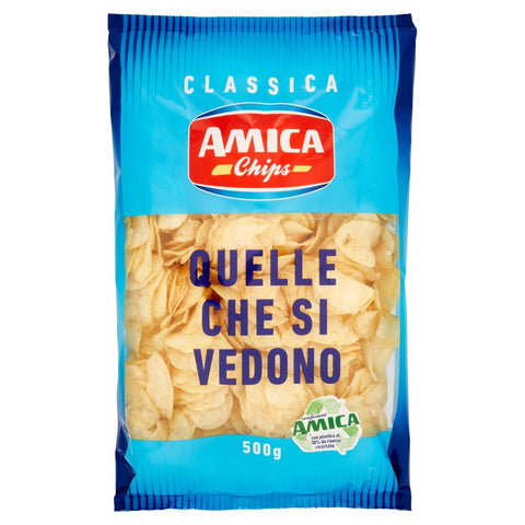 Amica chips Chips 5x Amica chips Amica Chips Classica Chips Patatin Potato Chips Salted 500 g Potato + Italian Gourmet Polpa 400g 8008714003548