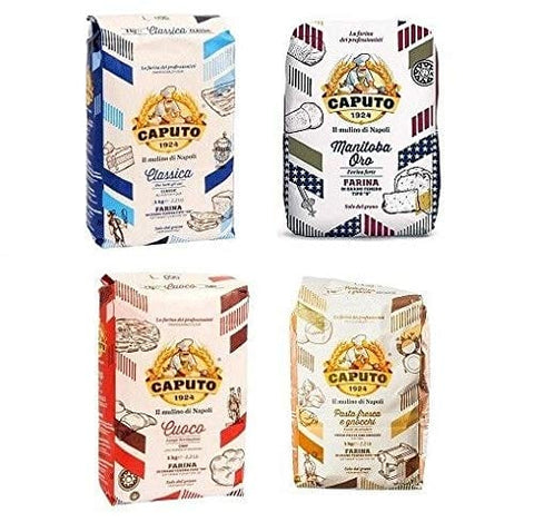 Antimo Caputo Brot Farina Molino Caputo Testpaket test set Napoli Pizzamehl Pizza Mehl 4 x 1kg 8014601014535