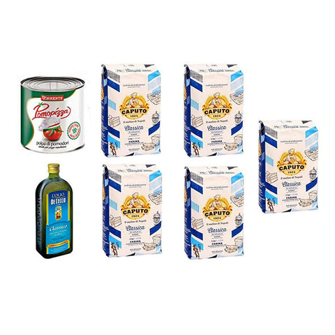 Antimo Caputo Öl & Essig Caputo STARTER Kit PIZZA Napoletana margherita Torrente De cecco Olivenöl 8014601027535
