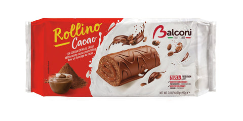 Balconi 20x Balconi Rollino Cacao Kakao 222g 8001585001330