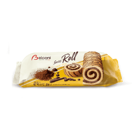 Balconi Süße Snacks Balconi Swiss Roll Cacao italienischer Kakaosnack 250g 8001585002108