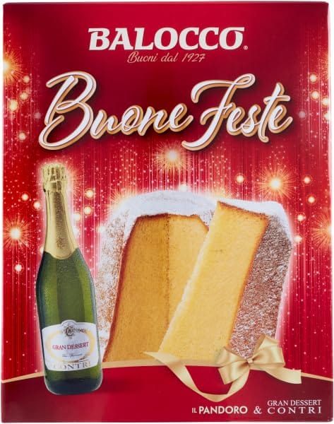 Balocco Brot & Backwaren Balocco Pandoro Buone Feste Pandoro Frohe Feiertage 750gr+ Italian Gourmet polpa 400g 8001100067117