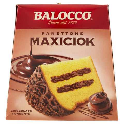 Balocco Kategorien Balocco Panettone Maxiciok con cioccolato fondente Weihnachtssüßigkeiten mit dunkler Schokolade 800g 8001100063737