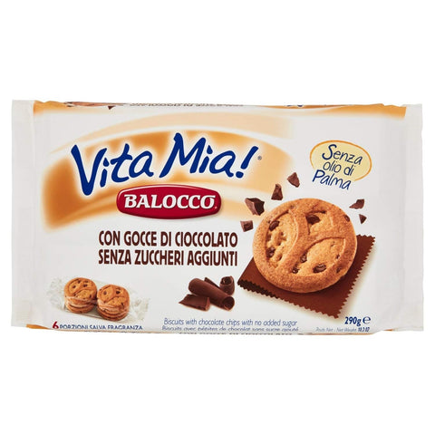 Balocco Kekse Balocco Vita cioccolato kekse mit Schokolade Tropfen 330g biscuits cookies 8001100066936