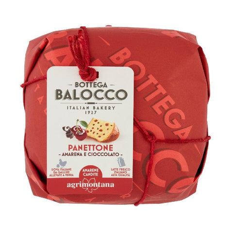 Balocco Weihnachtssüßigkeiten Balocco Il Panettone all'amarena e cioccolato 750g