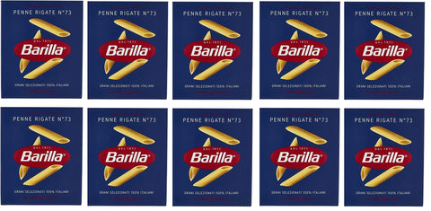 Barilla Internationale Nudeln 10x Pasta Barilla Penne rigate Nr. 73 italienisch Nudeln 500 g pack