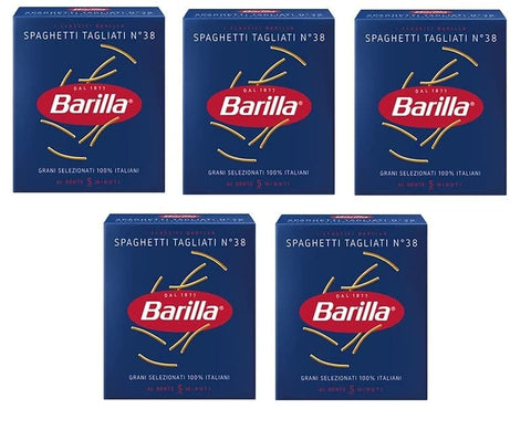 Barilla Internationale Nudeln 5x Pasta Barilla Spaghetti Tagliati Nr. 38 Italienisch Nudeln 500g pack 8076809504386