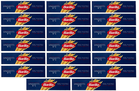 Barilla Längliche Pasta 10Kg - 20 x 500g Pasta Barilla Spaghetti Nr. 5 italienisch Nudeln (500g pack each) 8076800195057
