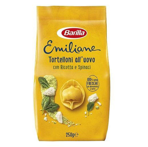 Barilla pasta MHD 21/08/2023 Barilla Emiliane Tortelloni mit Ricotta und Spinat 250g 8076809515115