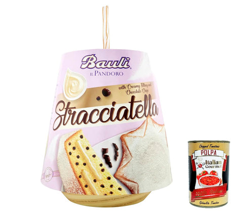 Bauli Brot & Backwaren Bauli Pandoro Stracciatella mit sahne und Schokoladentropfen 750g + Italian gourmet polpa 400g 8001720416401