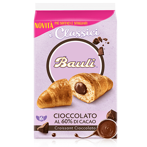 Bauli Croissants MHD 15/07/2022 Bauli Croissant al Cioccolato Schokoladencroissant 300g 8001720645825