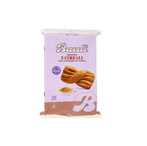 Bauli Süße Snacks MHD 30/04/2025 Bauli treccine 5 Cereali con Zucchero di Canna mit braunem Zucker 5 x 42 g 8001720448426