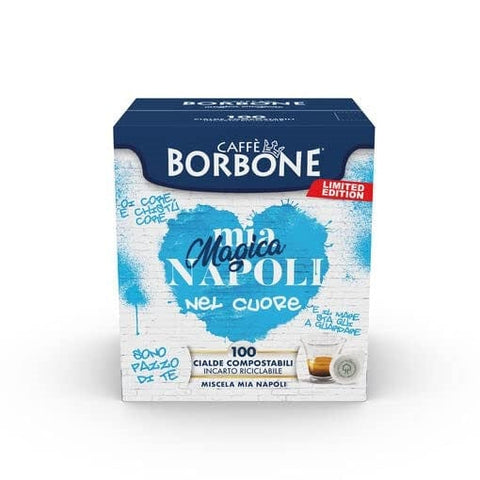 Borbone Kaffeepads Borbone Caffè Special Edition Mia Magica NAPOLI Cialde ESE Kompostierbare ESE-Pads 100 Stück