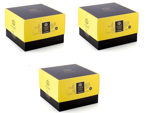 Brontedolci Kategorien 3x Brontedolci Panettone al Limone Weihnachtskuchen bedeckt mit weißer Schokolade und kandierter Zitronenschale 1Kg Box 8050705421459