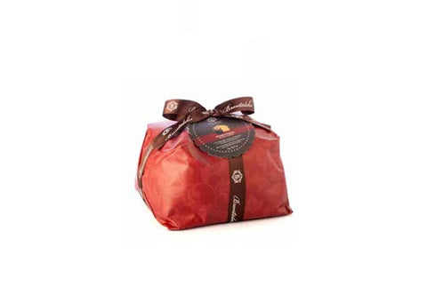 Brontedolci Kategorien Brontedolci Panettone Incartato Ricetta Classica Weihnachtskuchen mit Rosinen und Orangenschale bedeckt mit Mandeln und Zucker 1Kg in Papier verpackt 8050705421589