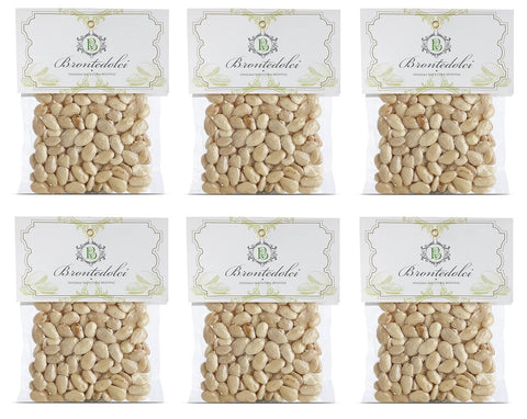 Brontedolci Mandeln 6x Brontedolci Mandorle Pelate Geschälte Mandeln Vakuumverpackt 100g 8034077510218