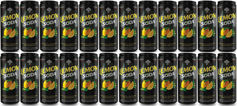 Campari Limonade 25 Dosen a 0,33L Lemon Soda Lemonsoda aus italienischen Zitronen a 330ml mit Fruchtfleisch inc.6,00€ EINWEG Pfand 8000040272759