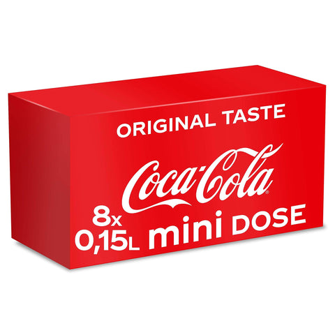 Coca-Cola Cola Coca-Cola Classic / Pure Erfrischung mit unverwechselbarem Coke Geschmack in der stylischen 150ml Mini Dose / 3 x 8 x 150 ml Dose 5449000252463