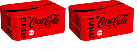 Coca-Cola Cola Coca-Cola ZERO SUGAR 2x Mini-Dosen 12x 150ml (3600ml) - Portions Dosen 5449000138156