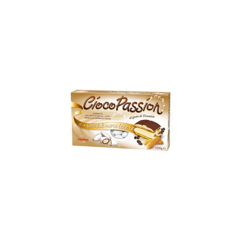 CRISPO Frucht- & Kräuterbonbons CRISPO Confetti Cioco Passion Tiramisu - weiße Farbe - 1 kg 8005085710372