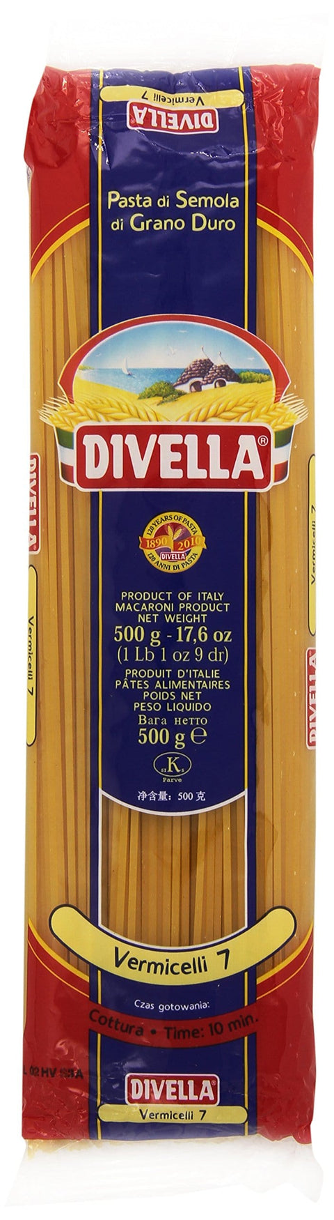 Divella Längliche Pasta Divella 007 Vermicelli Gr.500 8005121000078